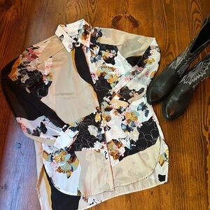 3.1 Phillip Lim Multicolor Floral Shirt